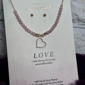 Women’s Necklace With A Heart Pendant By Brillance